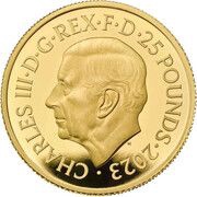 25 Pounds - Charles III Morgan Le Fay; Gold Proof obverse image