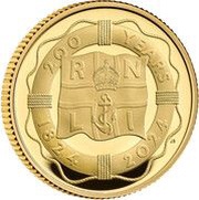 25 Pounds - Charles III RNLI; Gold Proof, United Kingdom, 2024 reverse image