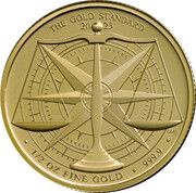 50 Pounds - Charles III Gold Standard; 1/2 oz Fine Gold, United Kingdom, 2023 reverse image