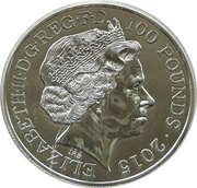 100 Pounds - Elizabeth II Big Ben; 2 oz Fine Silver obverse image