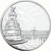 100 Pounds - Elizabeth II Buckingham Palace; Fine Silver, United Kingdom, 2015 reverse image