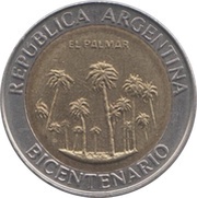 1 Peso El Palmar obverse image
