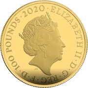100 Pounds - Elizabeth II James Bond - I; Gold Proof obverse image
