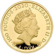 100 Pounds - Elizabeth II The band Queen; Gold Proof obverse image