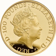 100 Pounds - Elizabeth II Year of The Ox; Gold Proof obverse image