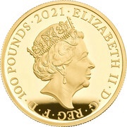 100 Pounds - Elizabeth II Peter Rabbit; Gold Proof obverse image