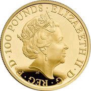 100 Pounds - Elizabeth II Gold Standard; Gold Proof obverse image