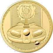 100 Pounds - Elizabeth II The Who; 1 oz Fine Gold, United Kingdom, 2021 reverse image