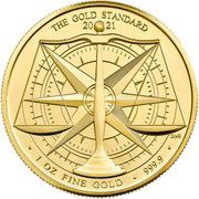 100 Pounds - Elizabeth II Gold Standard; 1 oz Fine Gold, United Kingdom, 2021-2022 reverse image