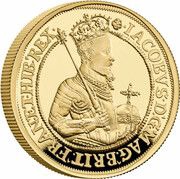 100 Pounds - Elizabeth II James I; Gold Proof, United Kingdom, 2022 reverse image