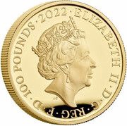 100 Pounds - Elizabeth II Edward VII; Gold Proof obverse image