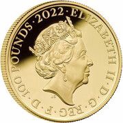 100 Pounds - Elizabeth II London; Gold Proof obverse image