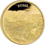 100 Pounds - Elizabeth II Rome; Gold Proof, United Kingdom, 2022 reverse image