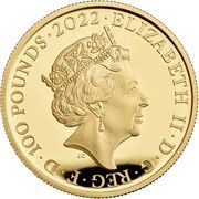 100 Pounds - Elizabeth II Peter Rabbit; Gold Proof obverse image