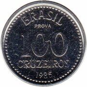 100 Cruzeiros Prova, Brazil, 1985 reverse image