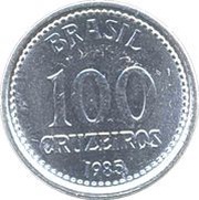 100 Cruzeiros, Brazil, 1985-1986 reverse image