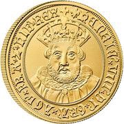 100 Pounds - Charles III Henry VIII; Gold Proof, United Kingdom, 2023 reverse image