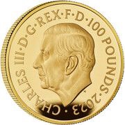 100 Pounds - Charles III The Police; Gold Proof obverse image