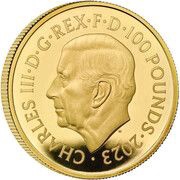 100 Pounds - Charles III Darth Vader and Emperor Palpatine; Gold Proof obverse image