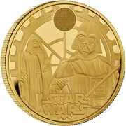 100 Pounds - Charles III Darth Vader and Emperor Palpatine; Gold Proof, United Kingdom, 2023 reverse image