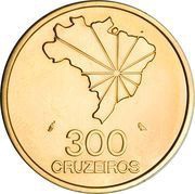 300 Cruzeiros 150th Anniversary of Independence reverse image