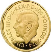 100 Pounds - Charles III Han Solo and Chewbacca; Gold Proof obverse image