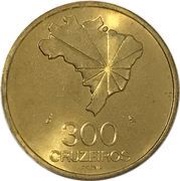 300 Cruzeiros 150th Anniversary of Independence - Prova reverse image