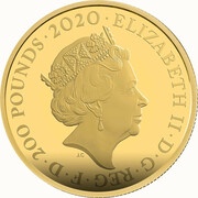 200 Pounds - Elizabeth II James Bond - II; Gold Proof obverse image