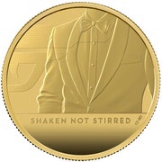 200 Pounds - Elizabeth II James Bond - III; Gold Proof, United Kingdom, 2020 reverse image
