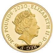 200 Pounds - Elizabeth II The band Queen; Gold Proof obverse image