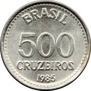500 Cruzeiros, Brazil, 1985-1986 reverse image