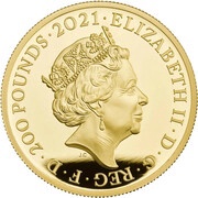 200 Pounds - Elizabeth II Prince Philip, Gold Proof obverse image