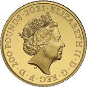 200 Pounds - Elizabeth II Alfred The Great; Gold Proof obverse image