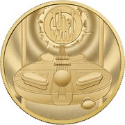 200 Pounds - Elizabeth II The Who; Gold Proof, United Kingdom, 2021 reverse image