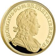 200 Pounds - Elizabeth II George I; Gold Proof, United Kingdom, 2022 reverse image