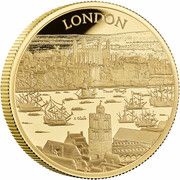 200 Pounds - Elizabeth II London; Gold Proof, United Kingdom, 2022 reverse image