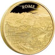 200 Pounds - Elizabeth II Rome; Gold Proof, United Kingdom, 2022 reverse image