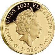 200 Pounds - Elizabeth II The Rolling Stones; Gold Proof obverse image