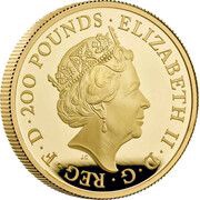 200 Pounds - Elizabeth II Seymour Panther; Gold Proof obverse image