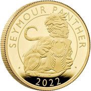 200 Pounds - Elizabeth II Seymour Panther; Gold Proof, United Kingdom, 2022 reverse image