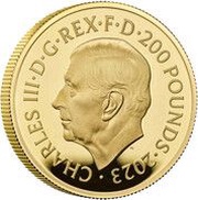 200 Pounds - Charles III George II; Gold Proof obverse image