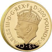 200 Pounds - Charles III Coronation; Gold Proof obverse image