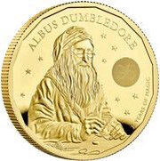 200 Pounds - Charles III Albus Dumbledore; Gold Proof, United Kingdom, 2023 reverse image