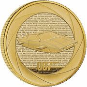 200 Pounds - Charles III James Bond - The Spy Who Loved Me; Gold Proof, United Kingdom, 2023 reverse image