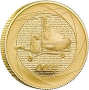 200 Pounds - Charles III James Bond - You Only Live Twice; Gold Proof, United Kingdom, 2023 reverse image