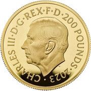 200 Pounds - Charles III Dame Shirley Bassey; Gold Proof obverse image