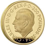 200 Pounds - Charles III George Michael; Gold Proof obverse image