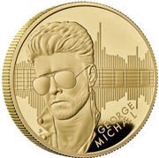 200 Pounds - Charles III George Michael; Gold Proof, United Kingdom, 2024 reverse image