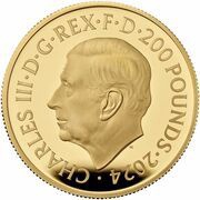 200 Pounds - Charles III Seymour Unicorn; Gold Proof obverse image