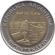 1 Peso Mar del Plata obverse image